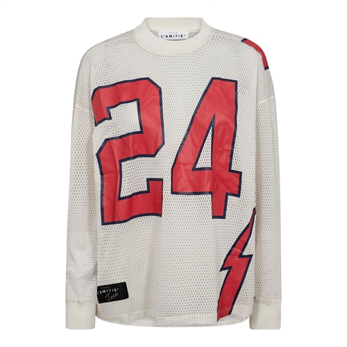 American Football LS Tee T-Shirt Pearl / Red